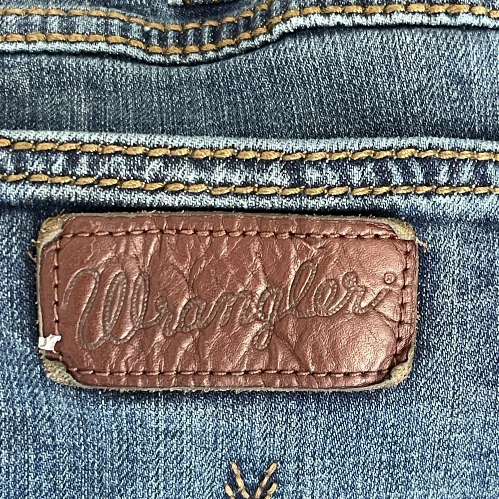 Wrangler Retro Slim‎ Straight Jeans Mens 36x35 Medium Wash Blue Jeans 10WLT88BZ